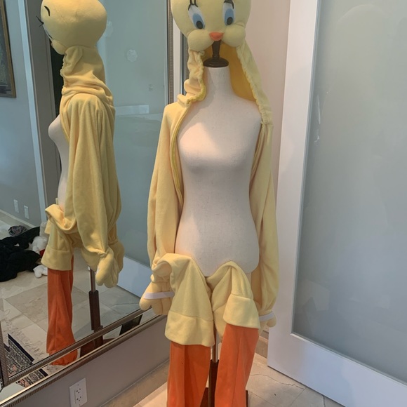 HALLOWEEN - Looney Tunes Tweety Bird and Sylvester adult Costume set— both - Picture 3 of 6